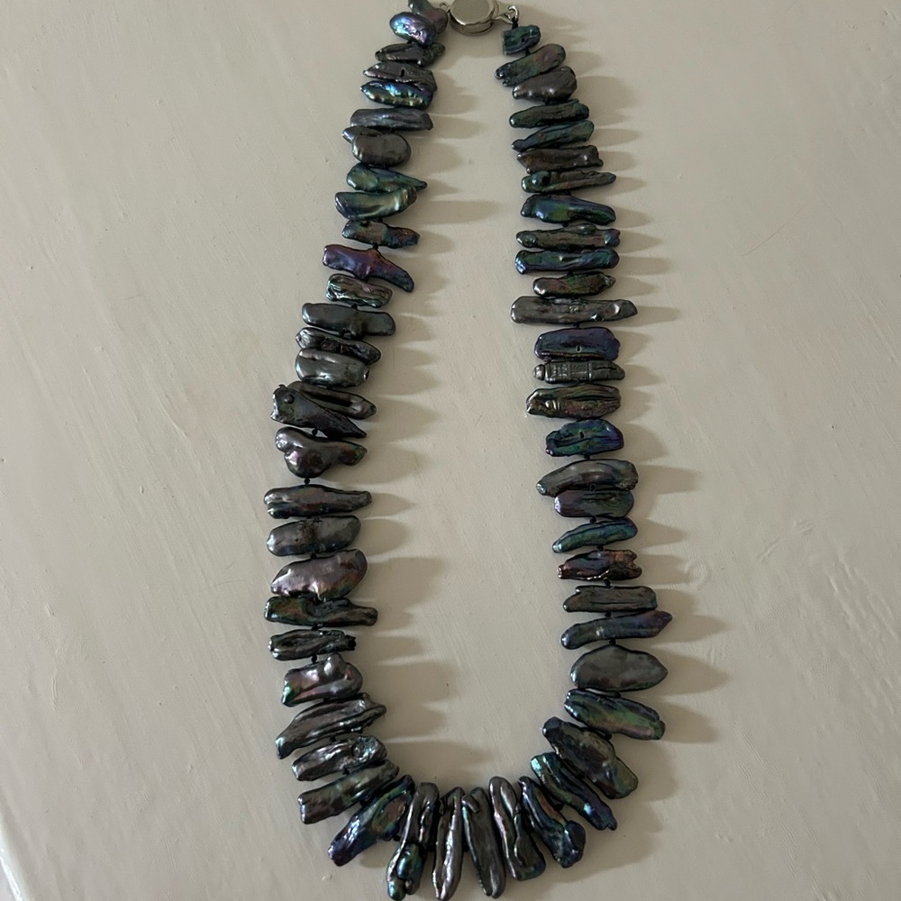 Iridescent Pearl Necklace